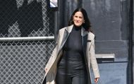 Carrie-Anne Moss (Trinity) is seen at 'Jimmy Kimmel Live!' on June 12, 2024 in Los Angeles, California. | Image via: Getty